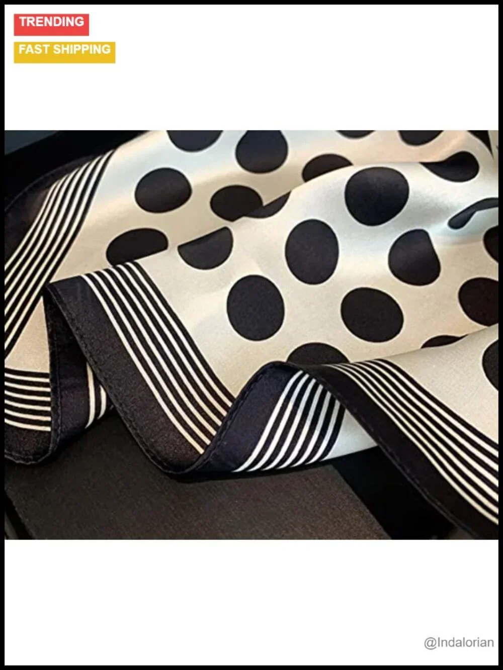 100% Mulberry Silk Square Fashion Scarf 21x21 - Versatile Head/Wrap